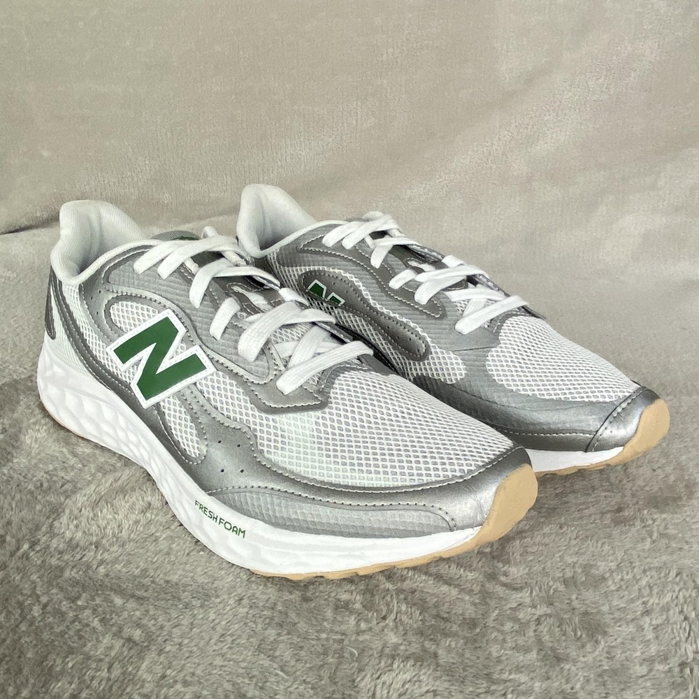 New Balance Arishi V4 Shoes Mens Size 12 White Green Fresh Foam Running NEW